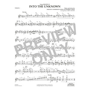 Into the Unknown (from Frozen) (arr. Larry Moore) - Violin 1