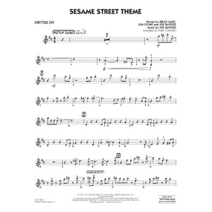 Sesame Street Theme (arr. Mike Tomaro) - Baritone Sax