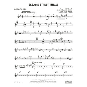 Sesame Street Theme (arr. Mike Tomaro) - Alternate Alto Sax