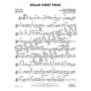 Sesame Street Theme (arr. Mike Tomaro) - Sample Solo - Baritone Sax