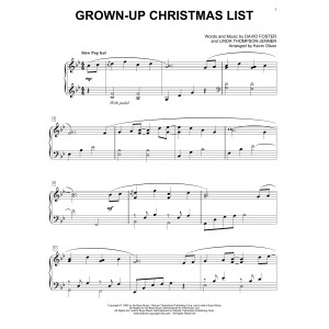 Grown-Up Christmas List (arr. Kevin Olson)