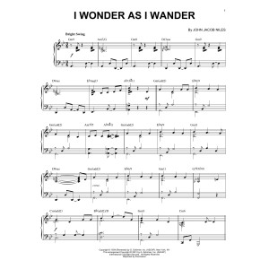 I Wonder As I Wander [Jazz version] (arr. Brent Edstrom)