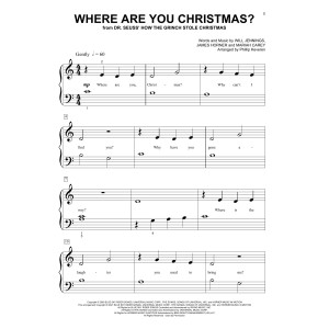 Where Are You Christmas? (from How The Grinch Stole Christmas) (arr. Phillip Keveren)