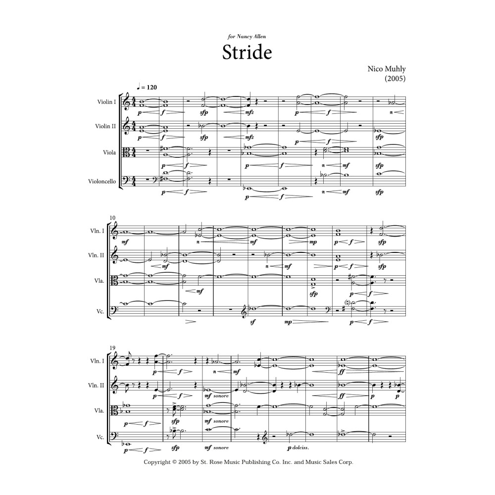Stride - Score & Parts