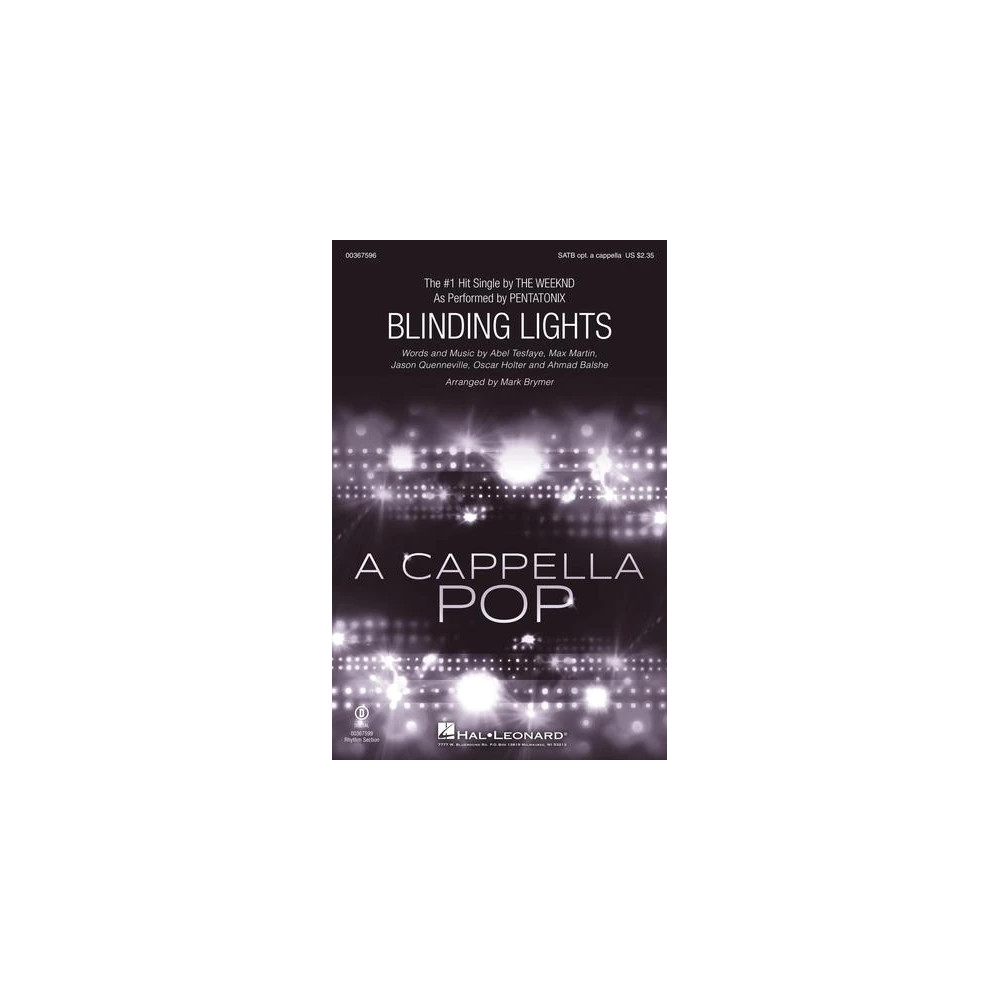 Blinding Lights (arr. Mark Brymer) - Bass