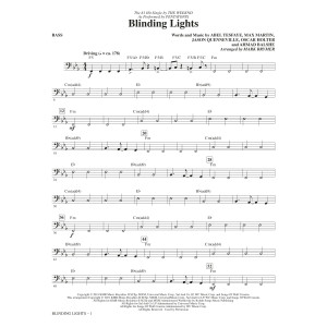 Blinding Lights (arr. Mark Brymer) - Bass