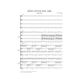 How Little You Are - Score