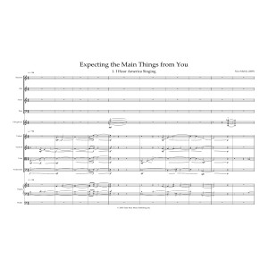 Expecting The Main Things From You (SATB and Ensemble) - Full Score