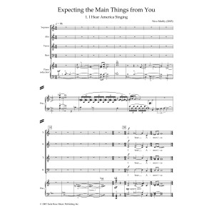 Expecting The Main Things From You (SATB and Piano) - Vocal Score