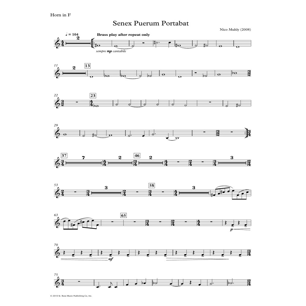 Senex Puerum Portabat - Parts