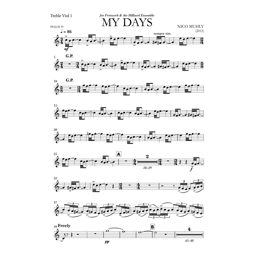My Days - Parts