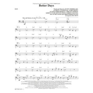 Better Days (arr. Mac Huff) - Bass