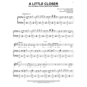 A Little Closer (from Dear Evan Hansen)