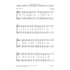 Lord, Keep Us Modest When We Claim