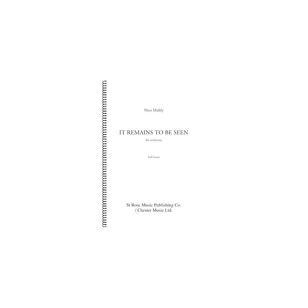 It Remains to Be Seen - Full Score