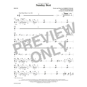 Sunday Best (arr. Mark Brymer) - Drums