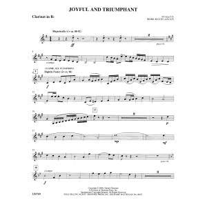 Joyful and Triumphant - Clarinet
