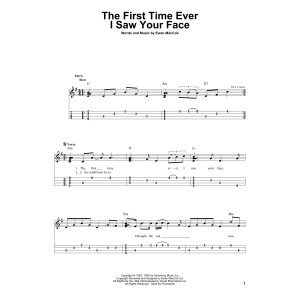 The First Time Ever I Saw Your Face