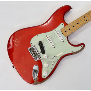 Fender Stratocaster 66 Relic Masterbuilt Dennis Galuszka Custom Shop 2014 Chrome Red