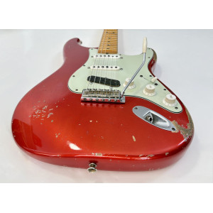 Fender Stratocaster 66 Relic Masterbuilt Dennis Galuszka Custom Shop 2014 Chrome Red