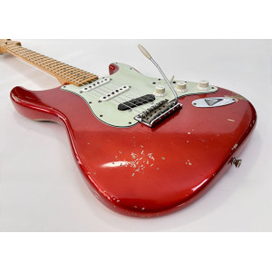 Fender Stratocaster 66 Relic Masterbuilt Dennis Galuszka Custom Shop 2014 Chrome Red