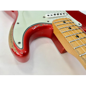 Fender Stratocaster 66 Relic Masterbuilt Dennis Galuszka Custom Shop 2014 Chrome Red