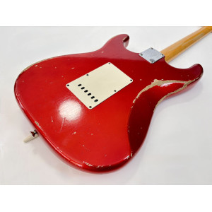 Fender Stratocaster 66 Relic Masterbuilt Dennis Galuszka Custom Shop 2014 Chrome Red