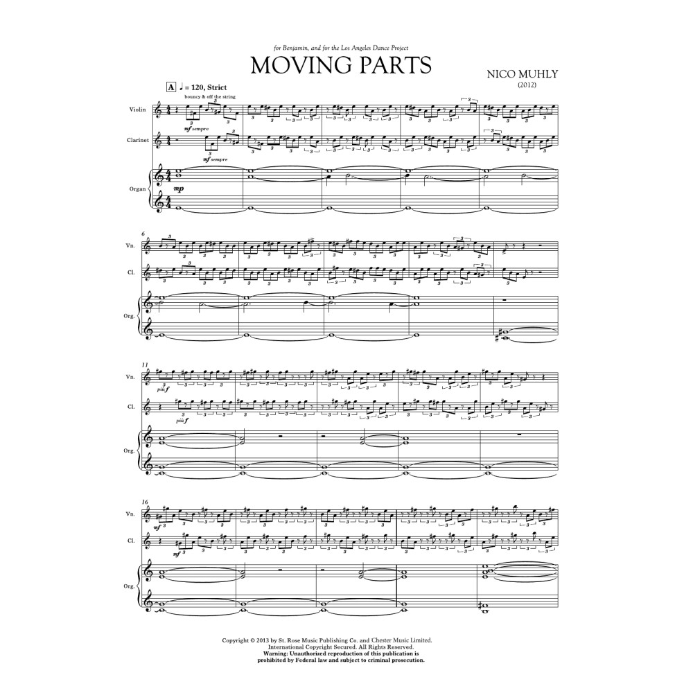 Moving Parts - Score & Parts