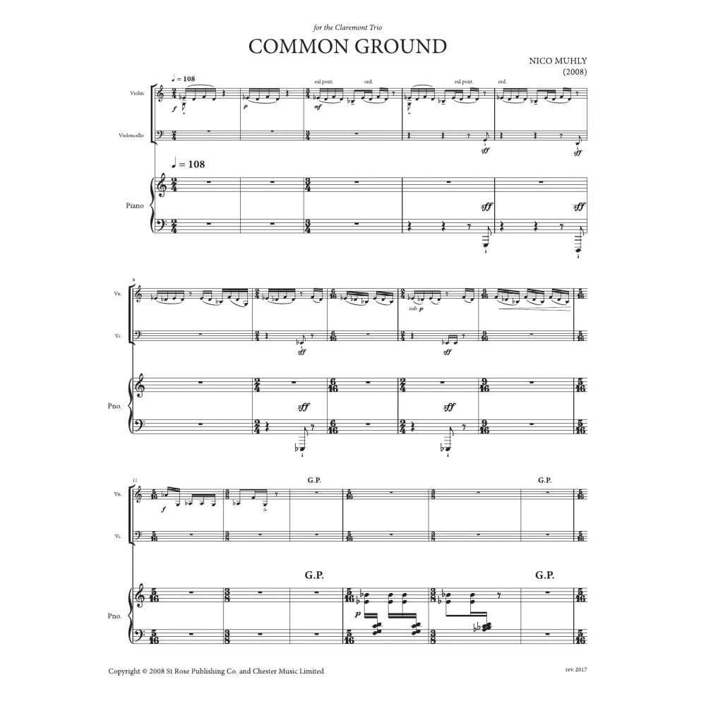 Common Ground - Score & Parts