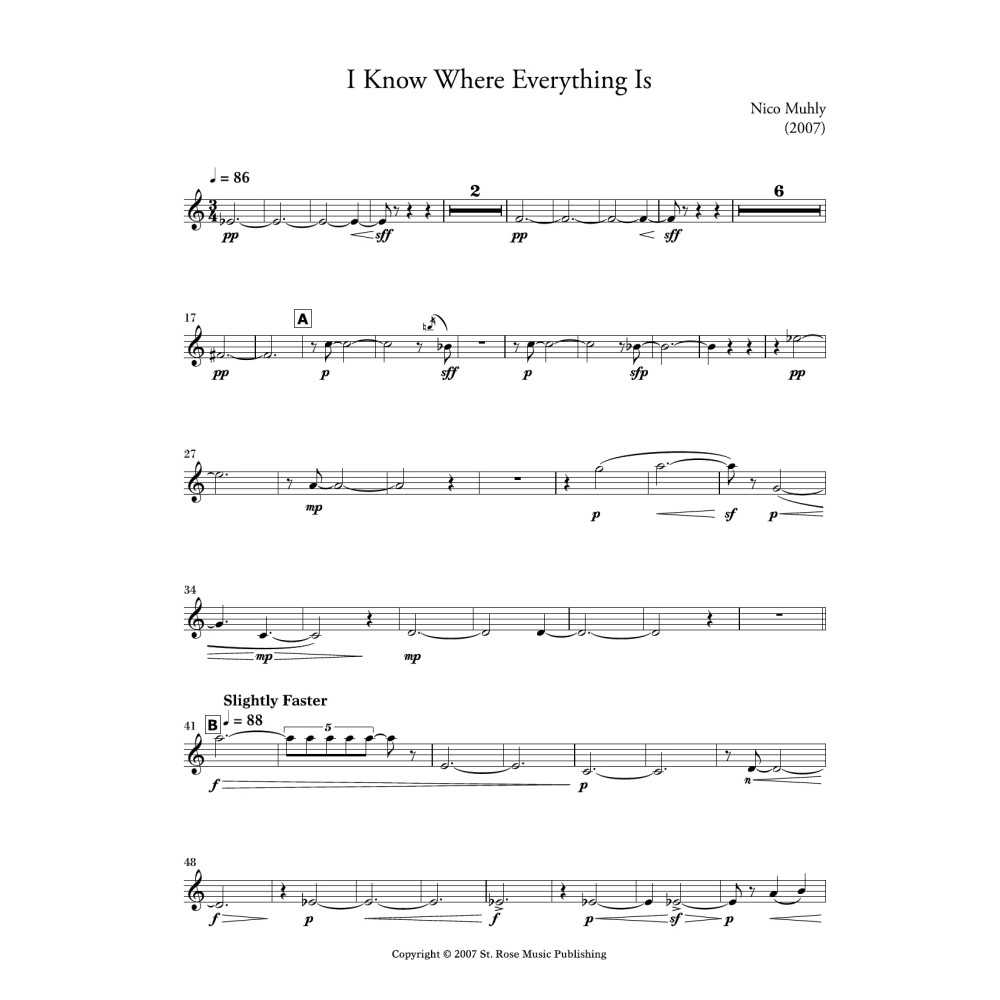 I Know Where Everything Is - Parts