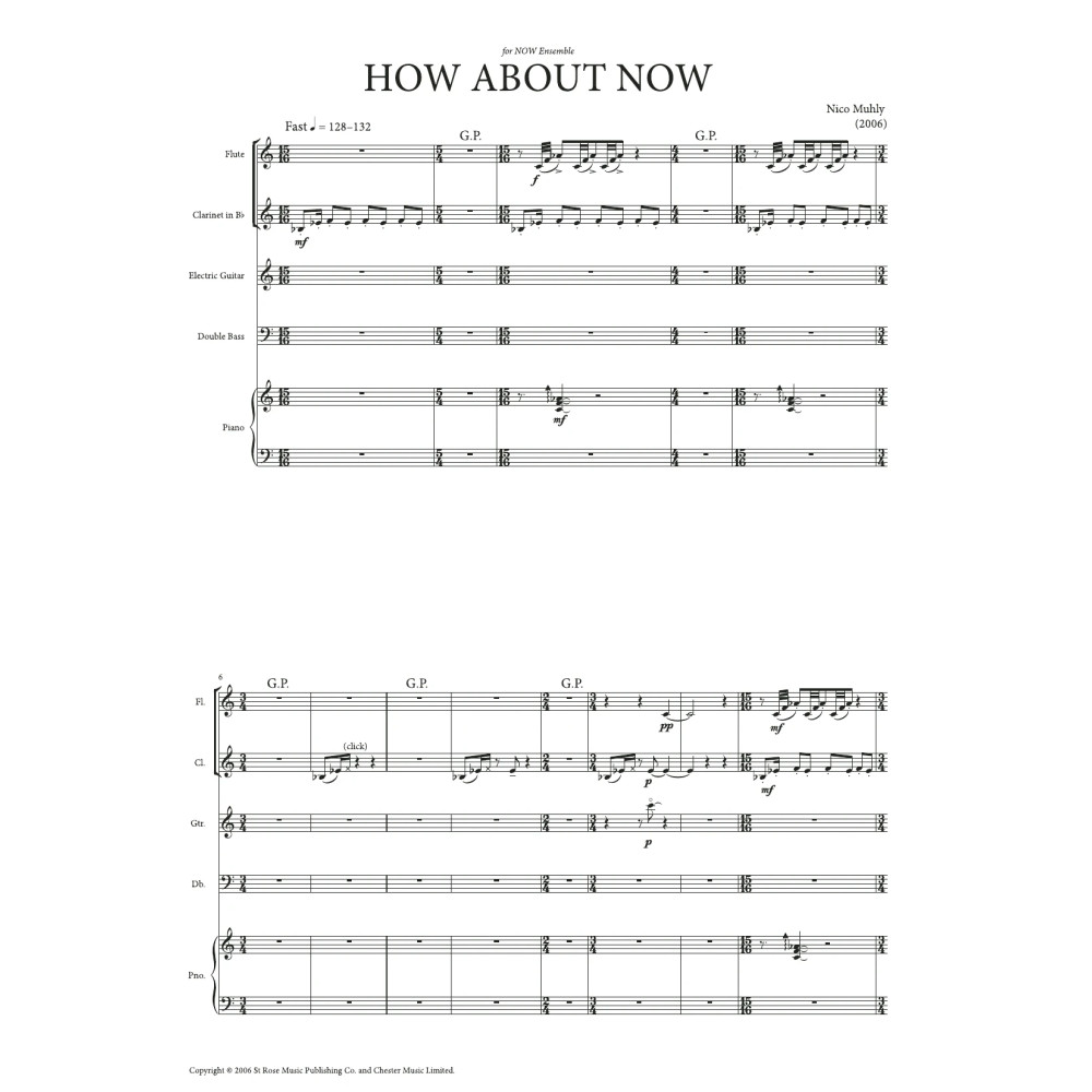 How About Now - Score & Parts