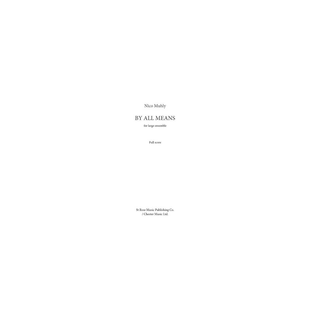 By All Means - Full Score