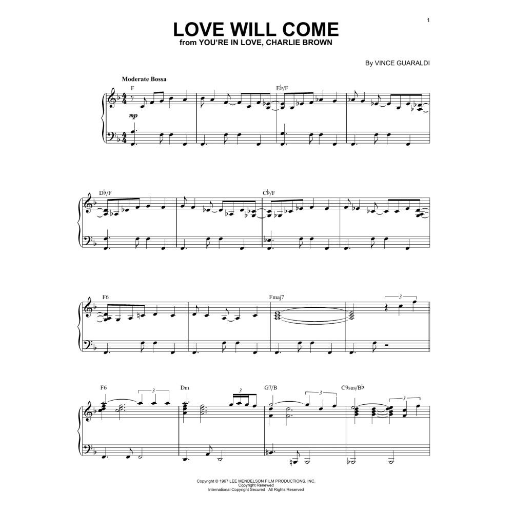 Love Will Come (from You're In Love, Charlie Brown)