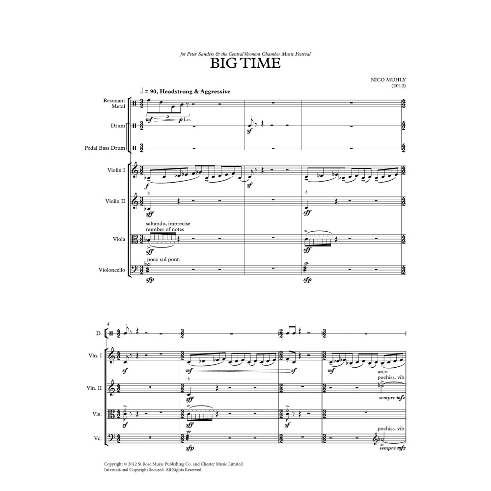 Big Time - Score