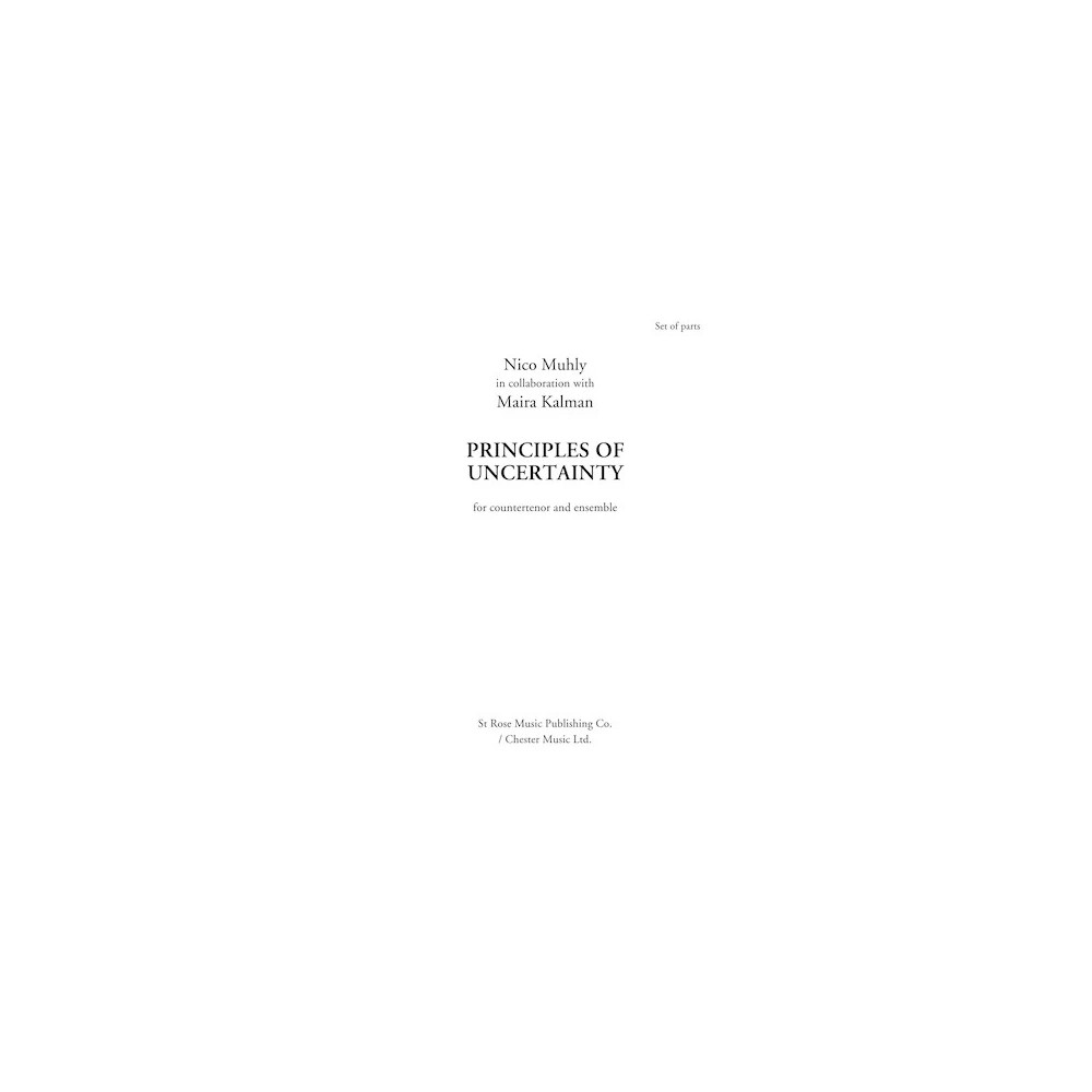 Principles Of Uncertainty - Parts