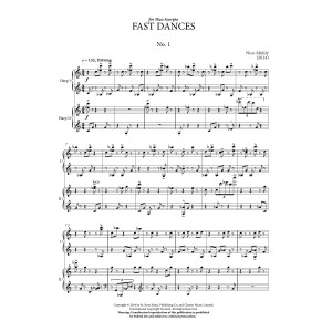 Fast Dances (for 2 Harps) - Score & Parts