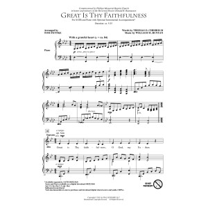 Great Is Thy Faithfulness (arr. Tom Fettke)