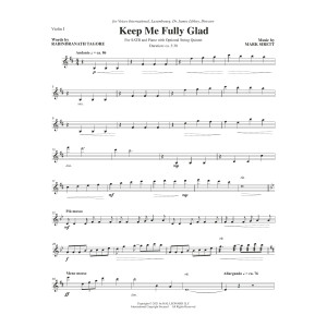 Keep Me Fully Glad - Violin 1