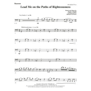 Lead Me on the Paths of Righteousness - Bassoon