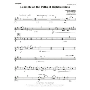 Lead Me on the Paths of Righteousness - Bb Trumpet 1