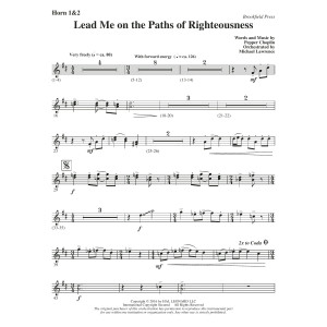 Lead Me on the Paths of Righteousness - F Horn 1,2