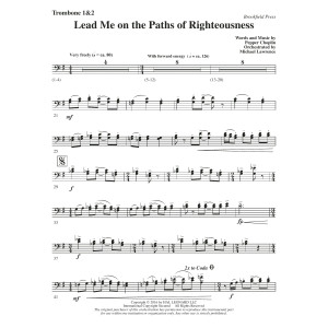 Lead Me on the Paths of Righteousness - Trombone 1 & 2
