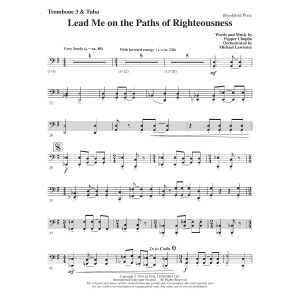 Lead Me on the Paths of Righteousness - Trombone 3/Tuba