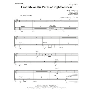 Lead Me on the Paths of Righteousness - Percussion 1 & 2