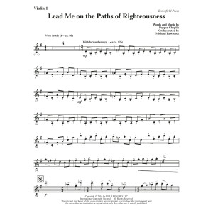 Lead Me on the Paths of Righteousness - Violin 1
