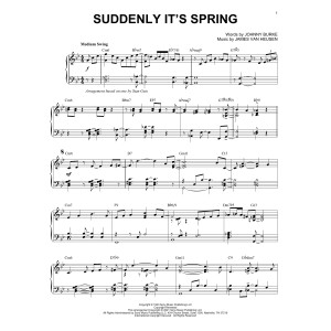Suddenly It's Spring [Jazz version] (arr. Brent Edstrom)