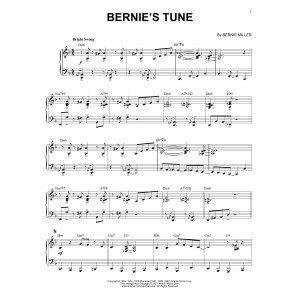 Bernie's Tune [Jazz version] (arr. Brent Edstrom)