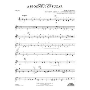 A Spoonful of Sugar (arr. Robert Longfield) - Violin 2