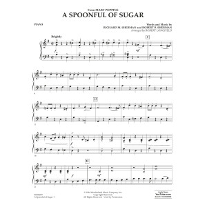 A Spoonful of Sugar (arr. Robert Longfield) - Piano