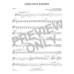 God Only Knows (arr. Larry Moore) - Violin 1